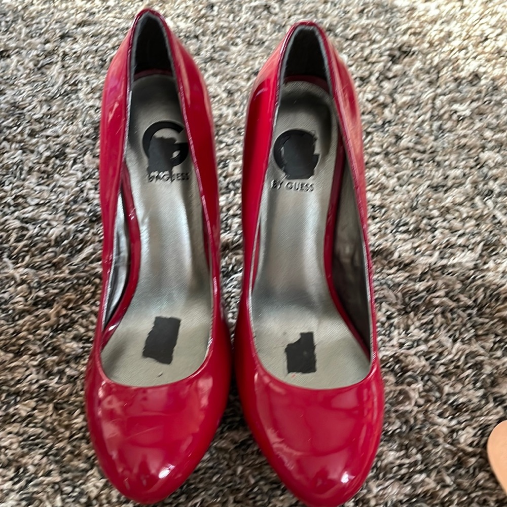 Red Guess Heels